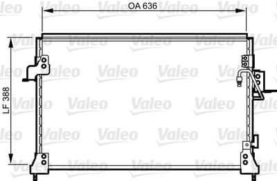 Condensador, aire acondicionado VALEO 818025