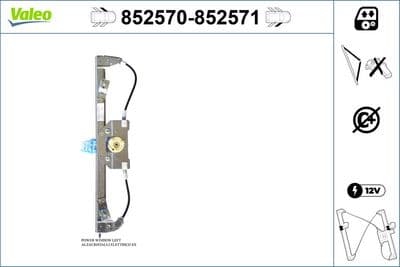 Elevador para ventanas VALEO 852570