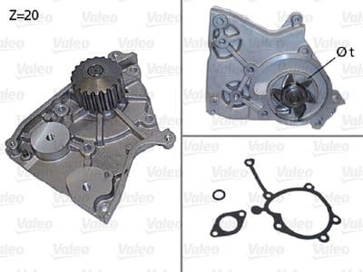 Bomba de agua, refrigeración del motor VALEO 506400