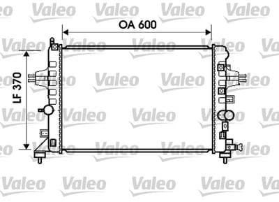 Radiador, refrigeración del motor VALEO 734382