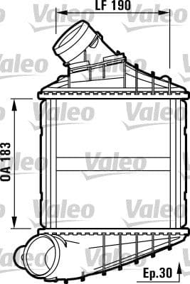 Radiador de aire de admisión VALEO 817459