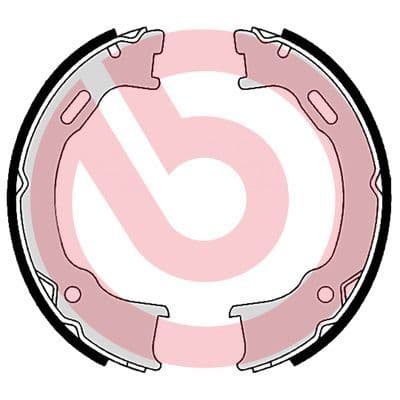 Juego de zapatas de frenos, freno de mano BREMBO S 37 509