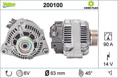 Alternador VALEO 200100