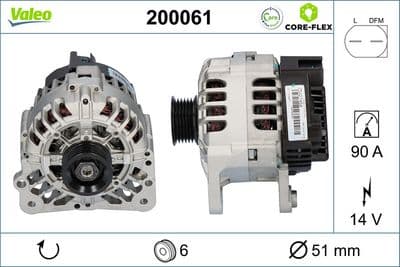 Alternador VALEO 200061