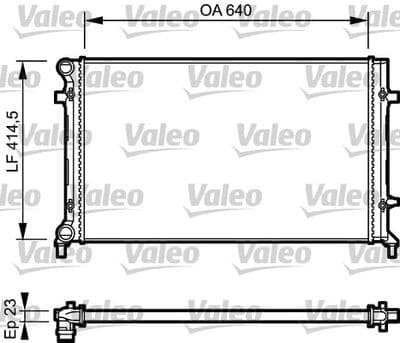 Radiador, refrigeración del motor VALEO 734332