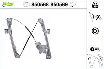 Elevador para ventanas VALEO 850568