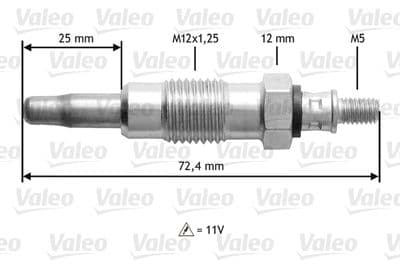 Bujía de precalentamiento VALEO 345119