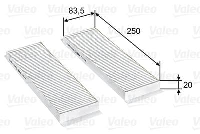 Filtro, aire del interior VALEO 715748