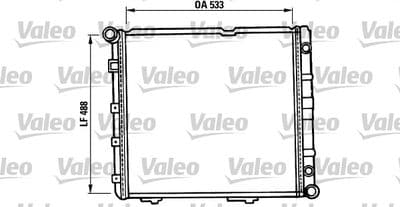 Radiador, refrigeración del motor VALEO 819387