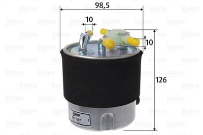 Filtro combustible VALEO 587097