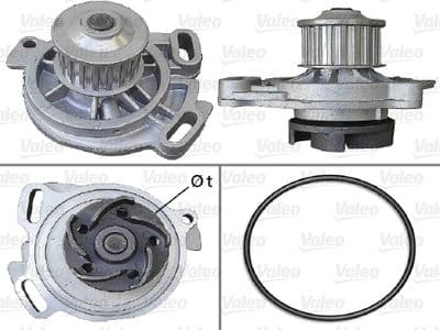 Bomba de agua, refrigeración del motor VALEO 506388