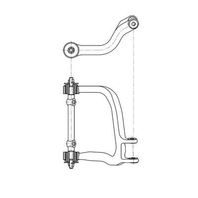 Brazo oscilante, suspensión de ruedas CTR CQ1121R