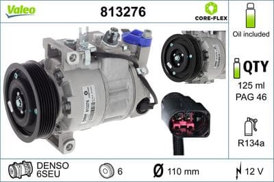 Compresor, aire acondicionado VALEO 813276