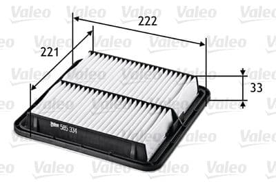Filtro de aire VALEO 585334