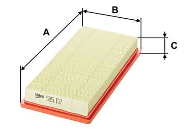 Filtro de aire VALEO 585137