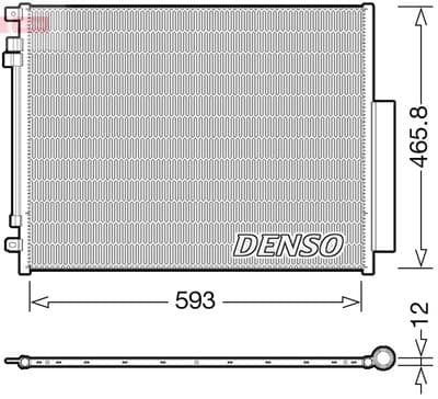 Condensador, aire acondicionado DENSO DCN01005