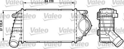 Radiador de aire de admisión VALEO 817486