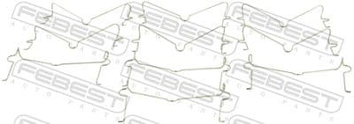 Resorte, balata del freno de disco FEBEST 0103-002-PCS10