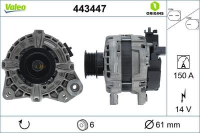 Alternador VALEO 443447