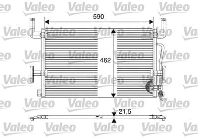 Condensador, aire acondicionado VALEO 816980