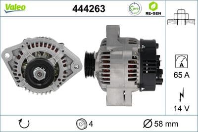 Alternador VALEO 444263