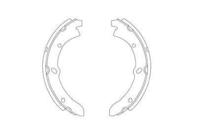 Juego de zapatas de frenos Kavo Parts BS-3419