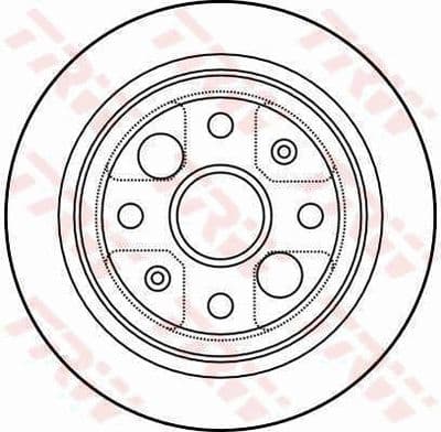 Disco de freno TRW DF4004