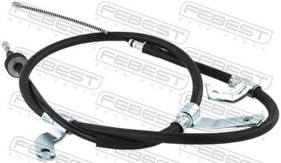 Cable de accionamiento, freno de estacionamiento FEBEST 12100-SBDRUMLH