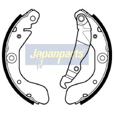 Juego de zapatas de frenos JAPANPARTS GF-W10AF