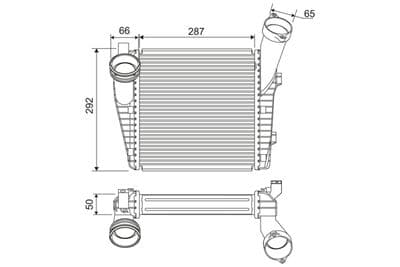 Radiador de aire de admisión VALEO 818815