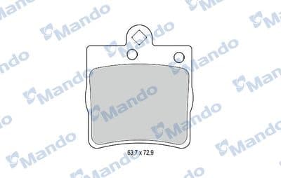 Juego de balatas de freno MANDO MBF015141