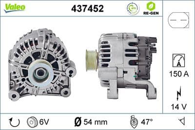 Alternador VALEO 437452