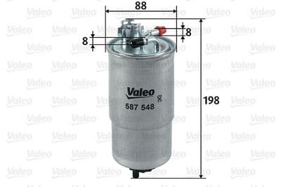 Filtro combustible VALEO 587548