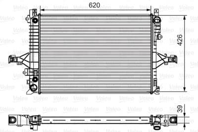 Radiador, refrigeración del motor VALEO 735539