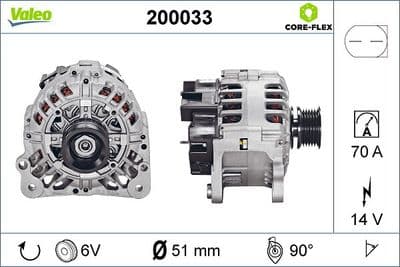 Alternador VALEO 200033