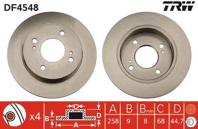 Disco de freno TRW DF4548