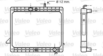 Radiador, refrigeración del motor VALEO 733421