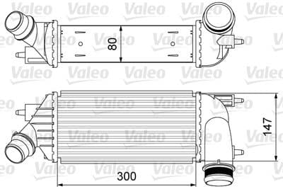 Radiador de aire de admisión VALEO 818583