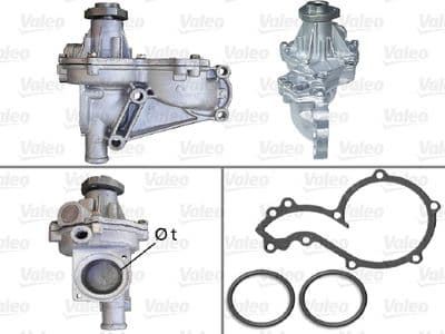 Bomba de agua, refrigeración del motor VALEO 506603