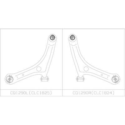 Brazo oscilante, suspensión de ruedas CTR CQ1290L