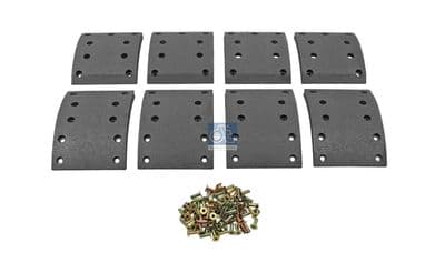 Juego de balatas de freno, freno de tambor DT Spare Parts 4.91456