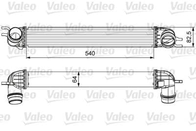 Radiador de aire de admisión VALEO 818605