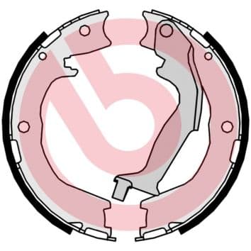 Juego de zapatas de frenos, freno de mano BREMBO S 83 562