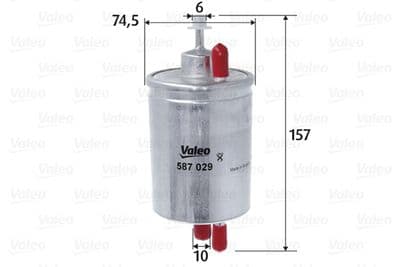 Filtro combustible VALEO 587029