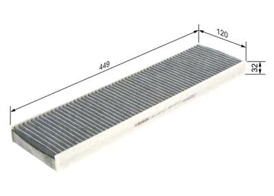 Filtro, aire del interior BOSCH 1 987 435 537