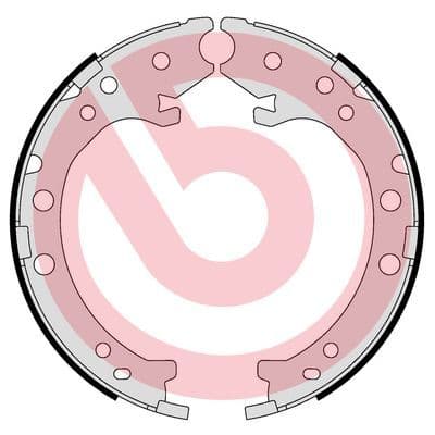 Juego de zapatas de frenos, freno de mano BREMBO S 28 519