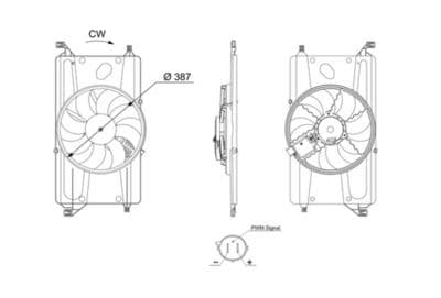 Ventilador, refrigeración del motor MAHLE CFF 733 000S