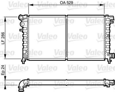 Radiador, refrigeración del motor VALEO 731530