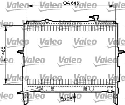 Radiador, refrigeración del motor VALEO 735505