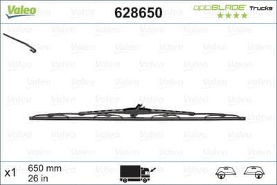 Limpiaparabrisas VALEO 628650